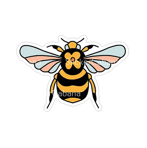 Bee Vinyl Sticker