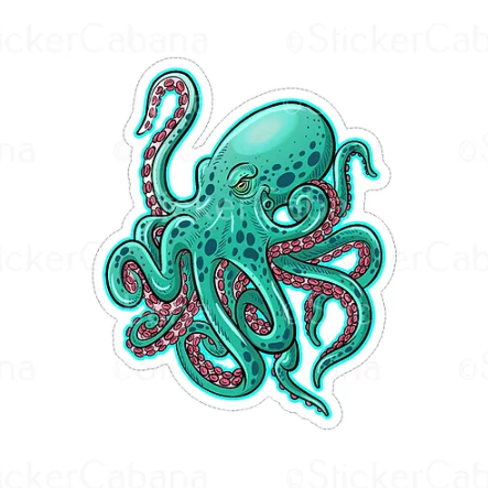 Octopus Vinyl Sticker