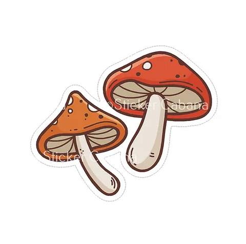 Mushrooms Vinyl Sticker