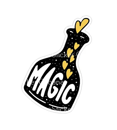 Magic Potion Bottle Vinyl Sticker waterproof sticker cabana