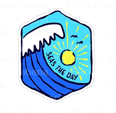 Seas The Day Vinyl Sticker