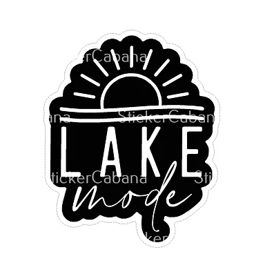 Lake Mode Vinyl Sticker waterproof sticker cabana