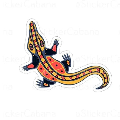 Alligator Vinyl Sticker