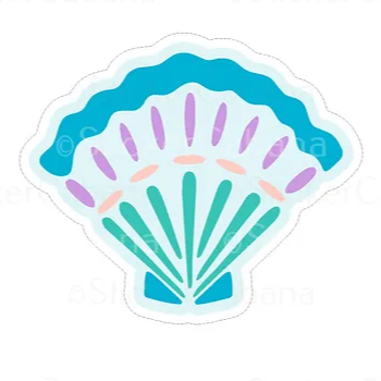 shell waterproof sticker cabana vinyl sticker