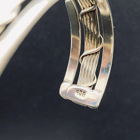 Hand Made Braided Sterling Silver Cuff Bracelet