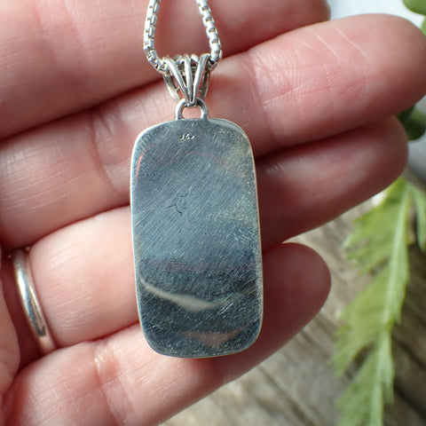 Sterling Silver Purple Moonstone Pendant