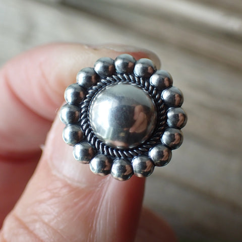 Sterling Silver Dome Studs