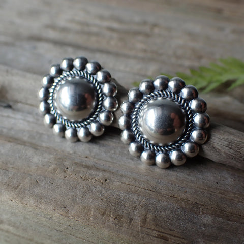 Sterling Silver Dome Studs