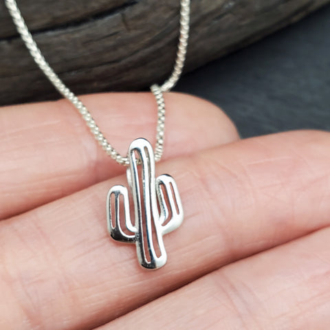 Sterling Silver Cactus Charm