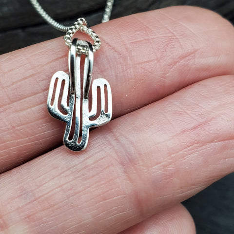 Sterling Silver Cactus Charm