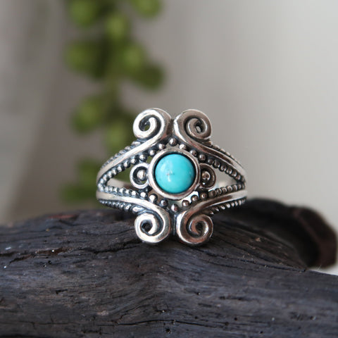 sterling silver turquoise ring