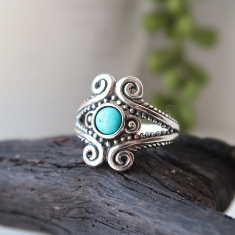 sterling silver turquoise ring