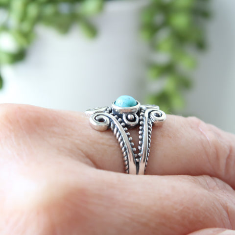 sterling silver turquoise ring