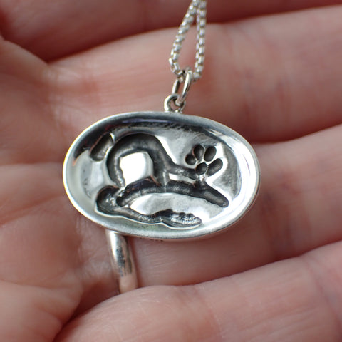 sterling silver raven skull floral pendant charm necklace