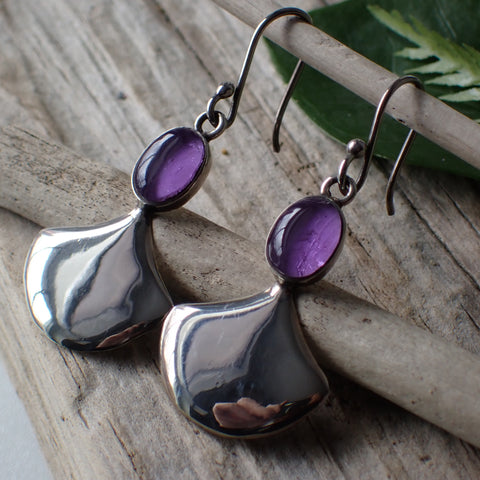 Amethyst Sterling Silver Earrings