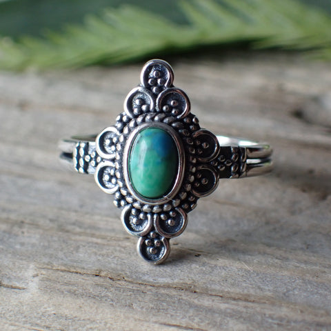 Turquoise Sterling Silver Stone Ring