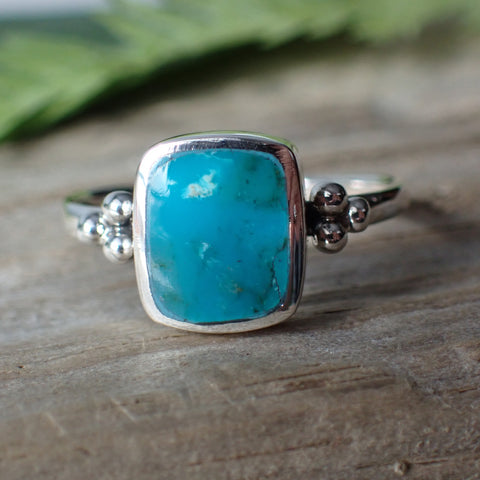 Turquoise Sterling Silver Stone Ring