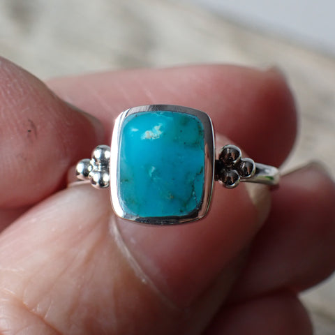 Turquoise Sterling Silver Stone Ring