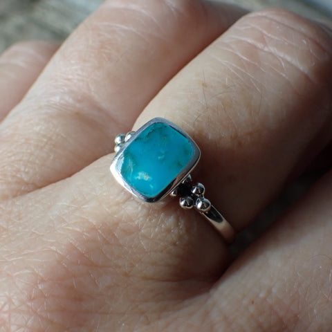 Turquoise Sterling Silver Stone Ring