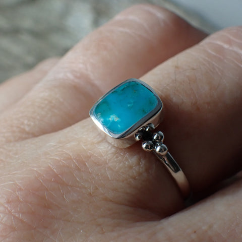 Turquoise Sterling Silver Stone Ring