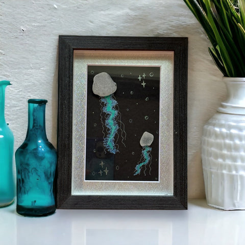 Cosmic Sea Glass Jellyfish Picture