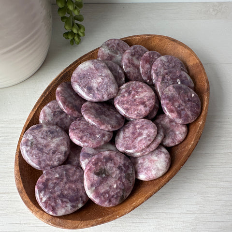 Lepidolite Worry Stone