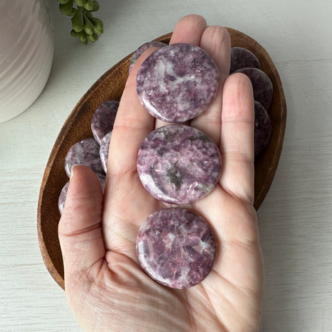 Lepidolite Worry Stone