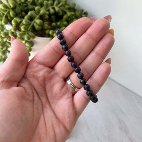 Lepidolite Gemstone Energy Bracelet - 6 mm