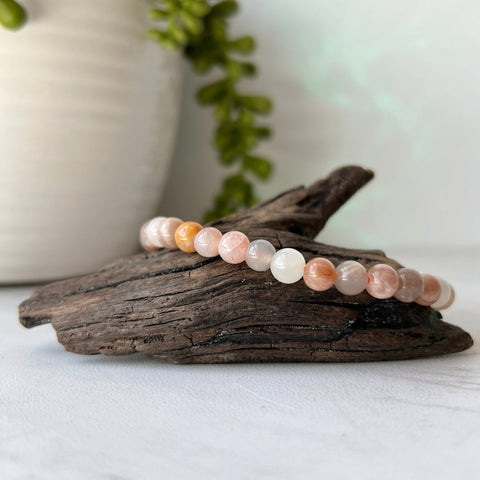 feldspar gemstone bracelet 6 m