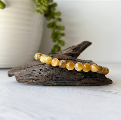 golden tigers eye gemstone bracelet