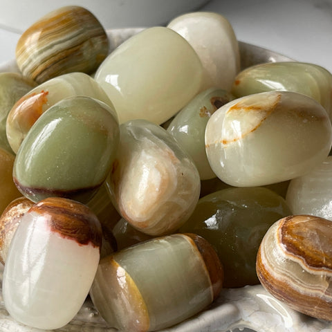 Banded Onyx Tumbled Stone