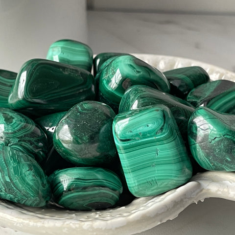 Malachite Tumbled Stone - Small