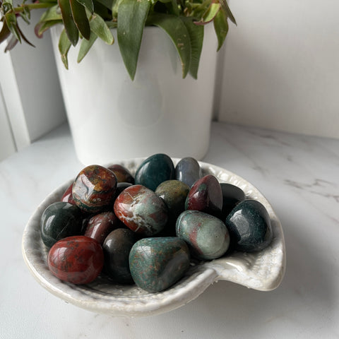 bloodstone worry pocket tumbled stone