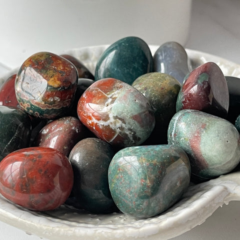 Bloodstone Tumbled Stone - Small