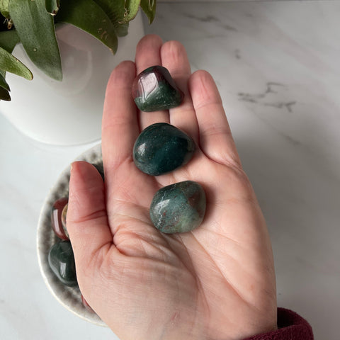 Bloodstone Tumbled Stone - Small