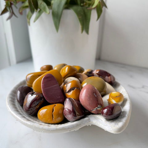 tumbled mookaite pocket worry stone