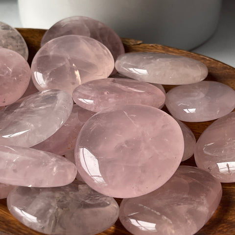 Rose Quartz Worry Stone