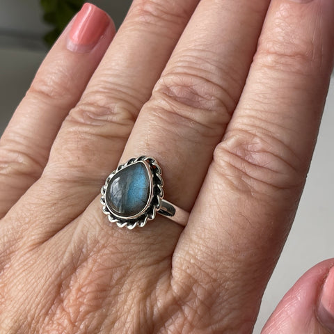 Labradorite Sterling Silver Ring