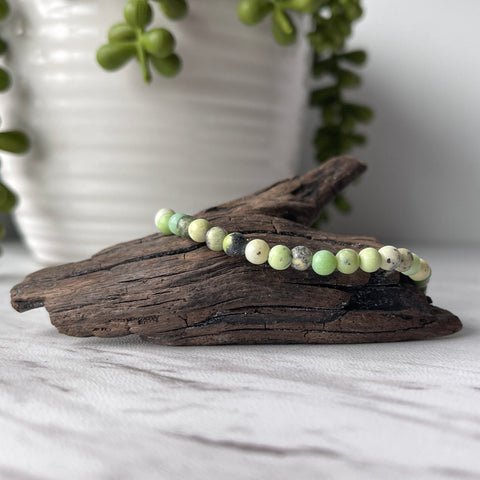 chrysoprase gemstone bracelet