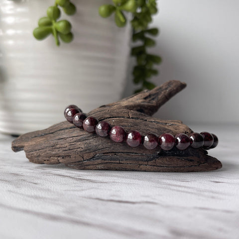 garnet gemstone bracelet