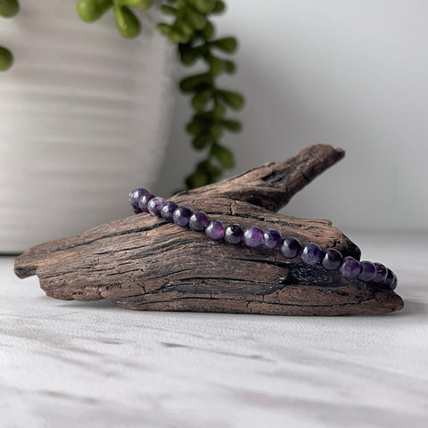 lepidolite gemstone bracelet