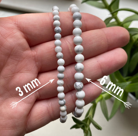 Pulsera de energía con piedras preciosas de Amazonita - 6 mm