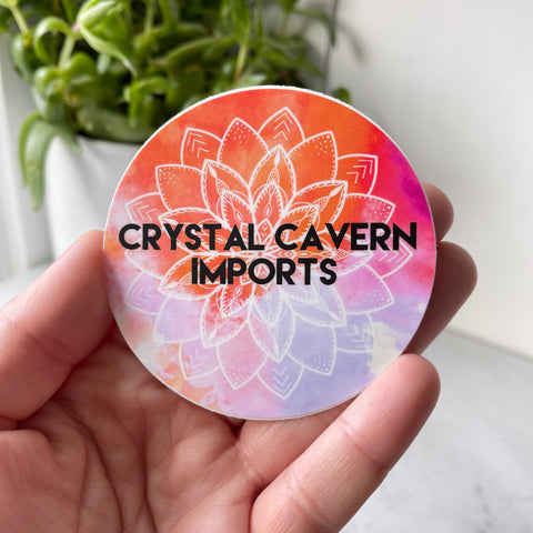 Watercolor Mandala Waterproof Vinyl Sticker