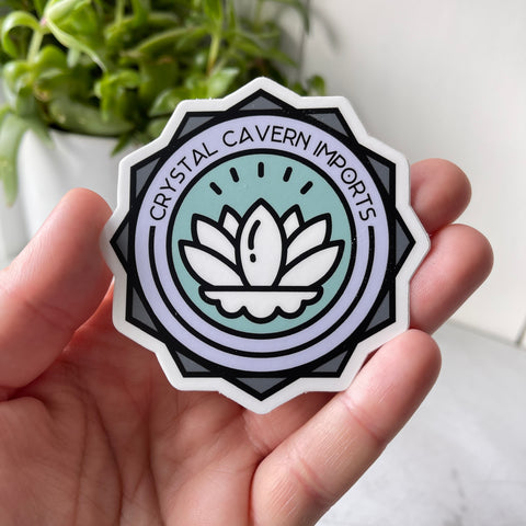 Misty Morning Lotus Waterproof Vinyl Sticker