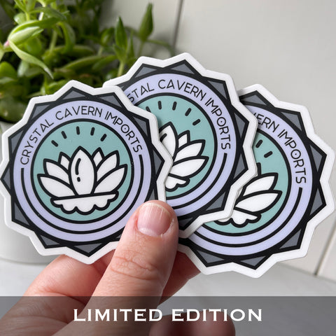 Misty Morning Lotus Waterproof Vinyl Sticker