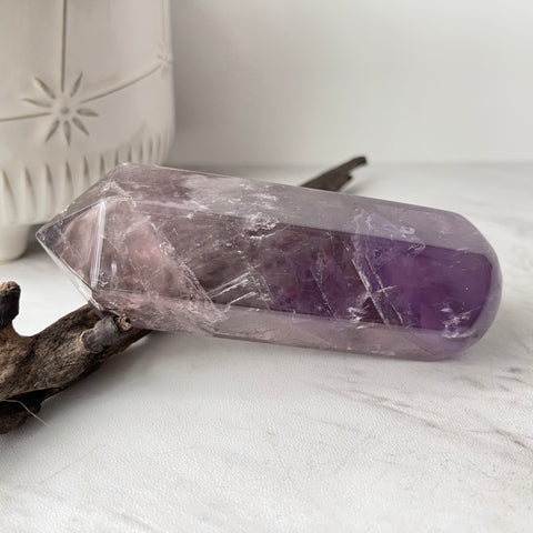 Amethyst crystal stone wand