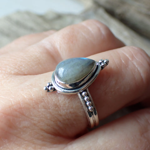 Labradorite Sterling Silver Ring