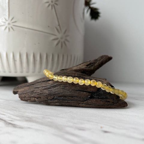 golden rutilated quartz bracelet