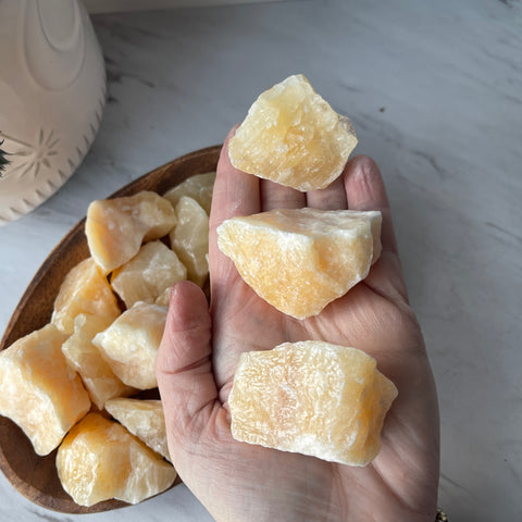 Raw Orange Calcite Piece