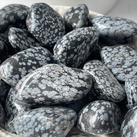 Snowflake Obsidian Tumbled Stone